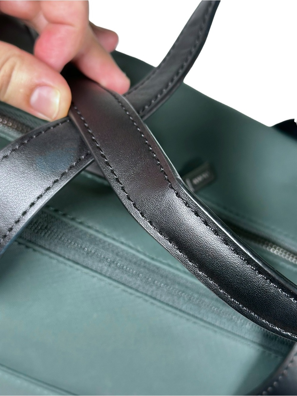 AWAY Everywhere Bag Forest Green Duffel Black Handles Travel Luggage Work Gym - Picture 6 of 14